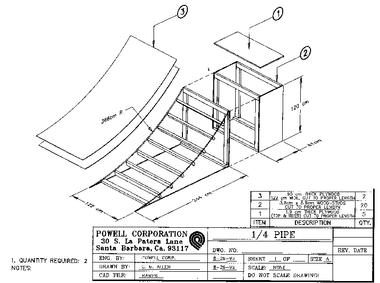 free halfpipe blueprints